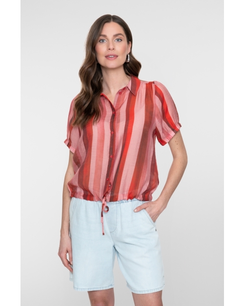 Geisha blouse 451 raspberry/coral red