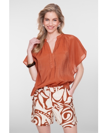 Geisha Top bat sleeve 202 ginger