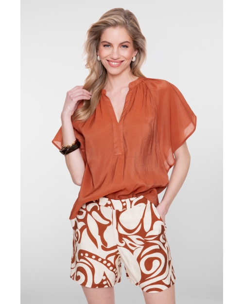 Geisha Top bat sleeve 202 ginger