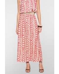 Geisha skirt 220 coral red/sand