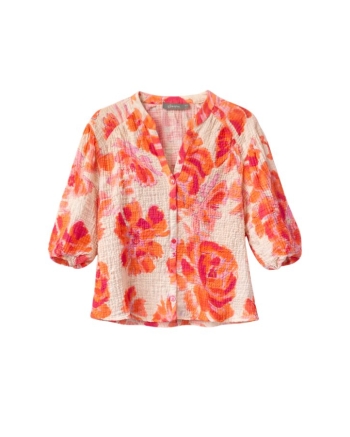 Geisha blouse 250 orange/pink/sand