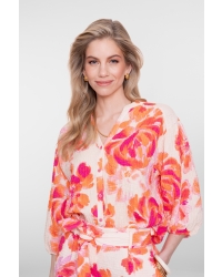 Geisha blouse 250 orange/pink/sand