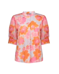 Geisha blouse 250 orange/pink