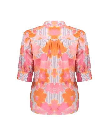 Geisha blouse 250 orange/pink