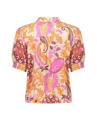 Geisha blouse 250 orange/pink/sand