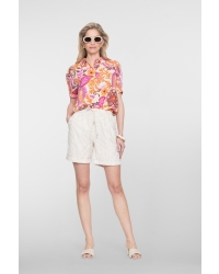 Geisha blouse 250 orange/pink/sand