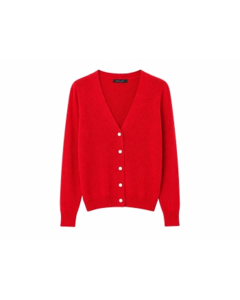 Elected  Vest knit Red