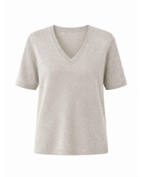 Elected  top v-hals Cream