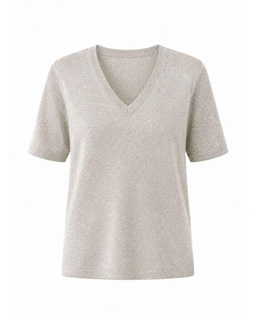 Elected  top v-hals Cream