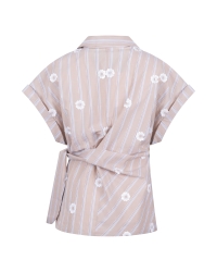 NUKUS Aneta Top Stripe 9 sand