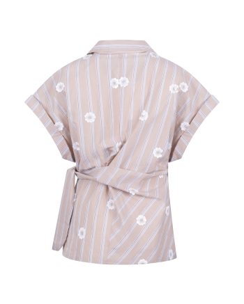 NUKUS Aneta Top Stripe 9 sand