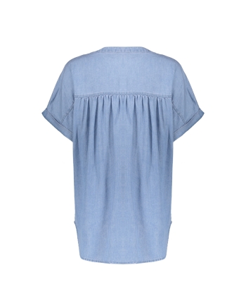 Geisha Top lyocell ropes 00083 Bleached Denim