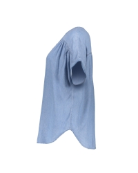 Geisha Top lyocell ropes 00083 Bleached Denim