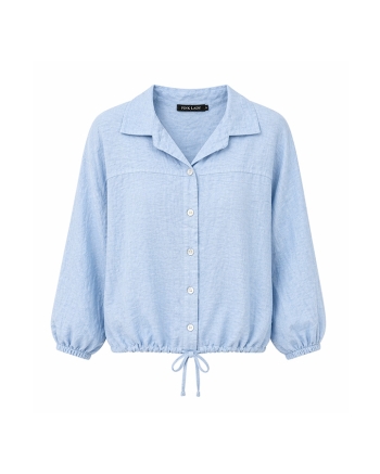 Pink Lady Jacket Short Sleeve Lichtblauw