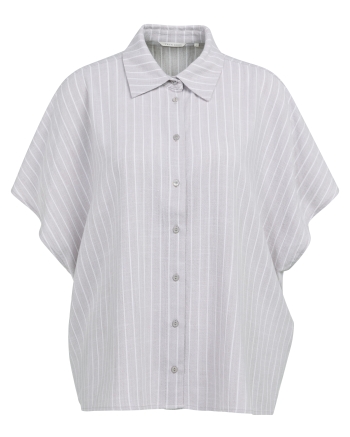Yaya Gestreepte blouse met korte mo 441091