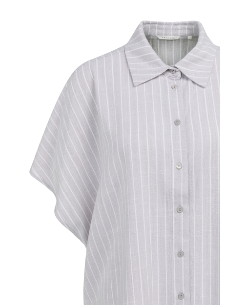 Yaya Gestreepte blouse met korte mo 441091