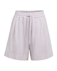 Yaya Gestreepte short met elastisch 441091