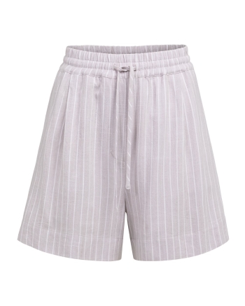 Yaya Gestreepte short met elastisch 441091