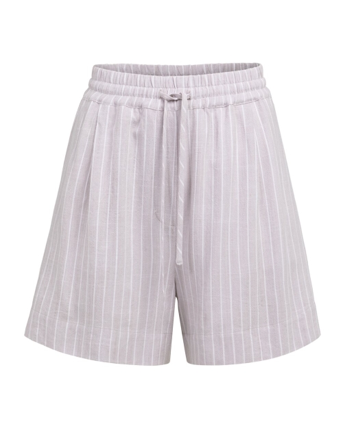 Yaya Gestreepte short met elastisch 441091