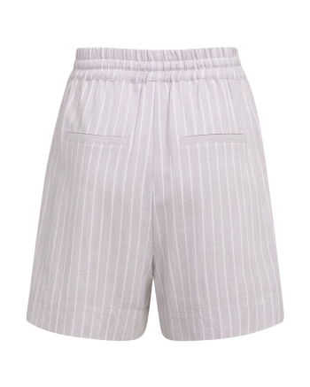 Yaya Gestreepte short met elastisch 441091