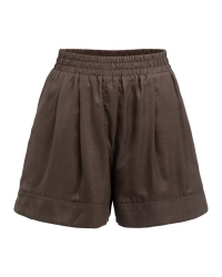 Yaya Geweven short met hoge taille 99074