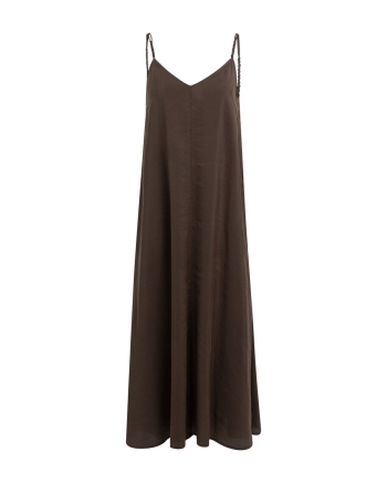 Yaya Lange jurk met bandjes en loss 99074