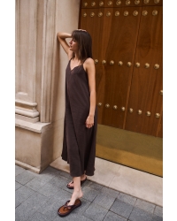 Yaya Lange jurk met bandjes en loss 99074