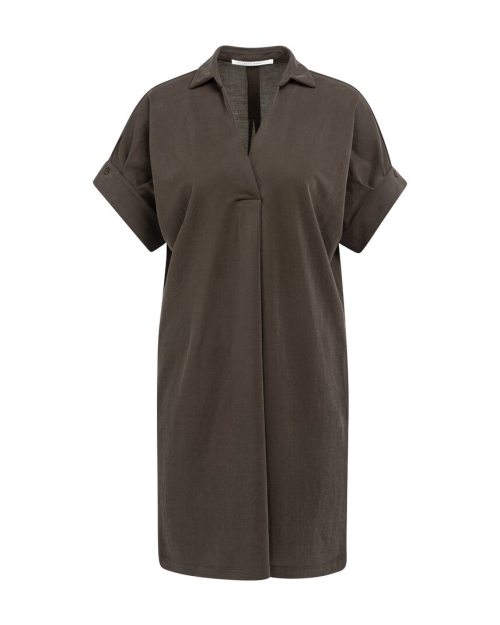 Yaya Jerseyjurk met geplooide pofmo 99074