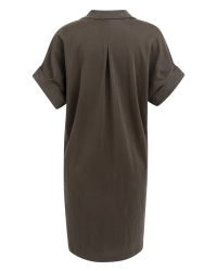 Yaya Jerseyjurk met geplooide pofmo 99074
