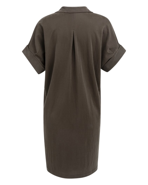 Yaya Jerseyjurk met geplooide pofmo 99074