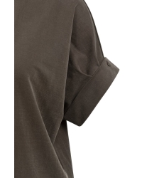 Yaya Jerseyjurk met geplooide pofmo 99074