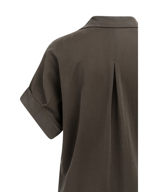 Yaya Jerseyjurk met geplooide pofmo 99074