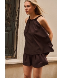 Yaya Haltertop met gevlochten halsl 99074