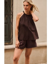 Yaya Haltertop met gevlochten halsl 99074