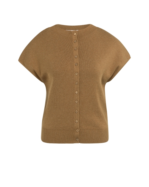 Yaya Mouwloos gebreid vest met knop 810252