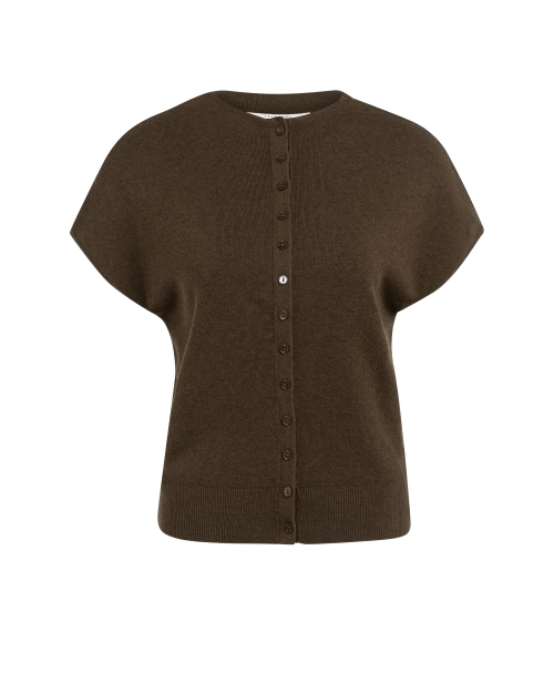 Yaya Mouwloos gebreid vest met knop 908142