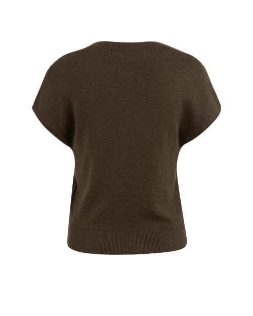 Yaya Mouwloos gebreid vest met knop 908142