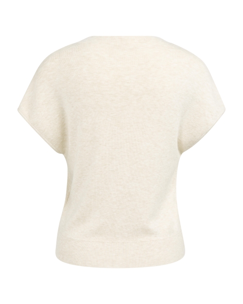 Yaya Mouwloos gebreid vest met knop 990792