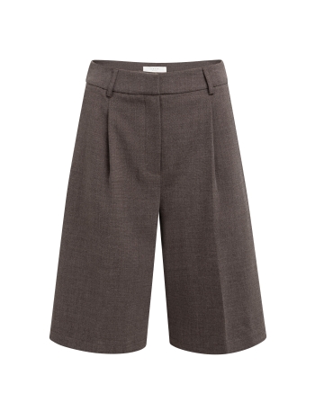 Yaya Geweven bermuda met hoge taill 90840