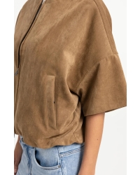 Yaya Oversized su?de jasje met kort 81018