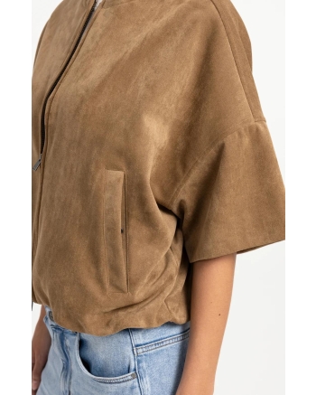 Yaya Oversized su?de jasje met kort 81018