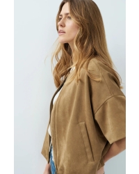 Yaya Oversized su?de jasje met kort 81018