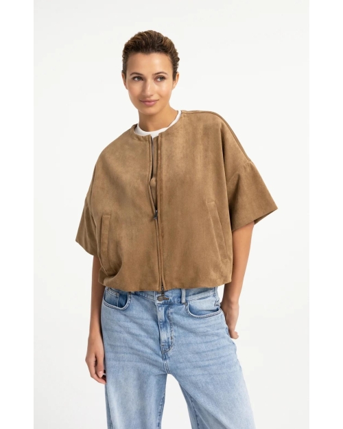 Yaya Oversized su?de jasje met kort 81018