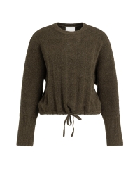 Yaya Ribgebreide trui met vleermuis 908142