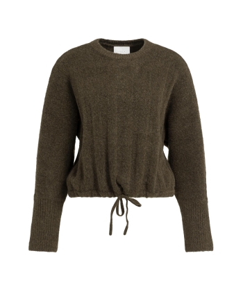 Yaya Ribgebreide trui met vleermuis 908142