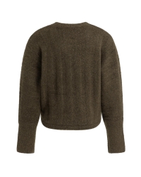 Yaya Ribgebreide trui met vleermuis 908142