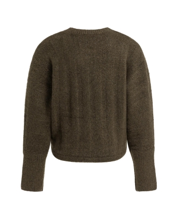 Yaya Ribgebreide trui met vleermuis 908142