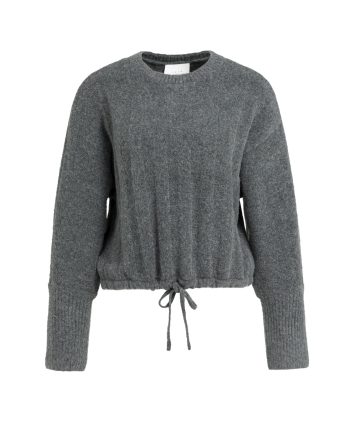 Yaya Ribgebreide trui met vleermuis 99086