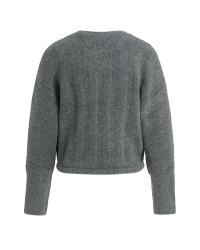 Yaya Ribgebreide trui met vleermuis 99086