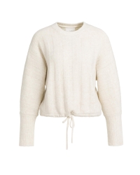Yaya Ribgebreide trui met vleermuis 990802
